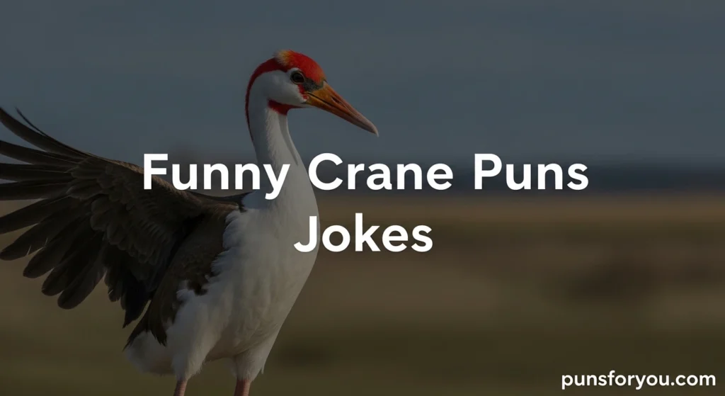 Funny Crane Puns Jokes
