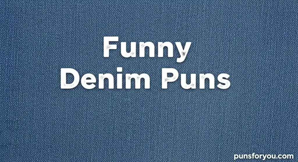 Funny Denim Puns