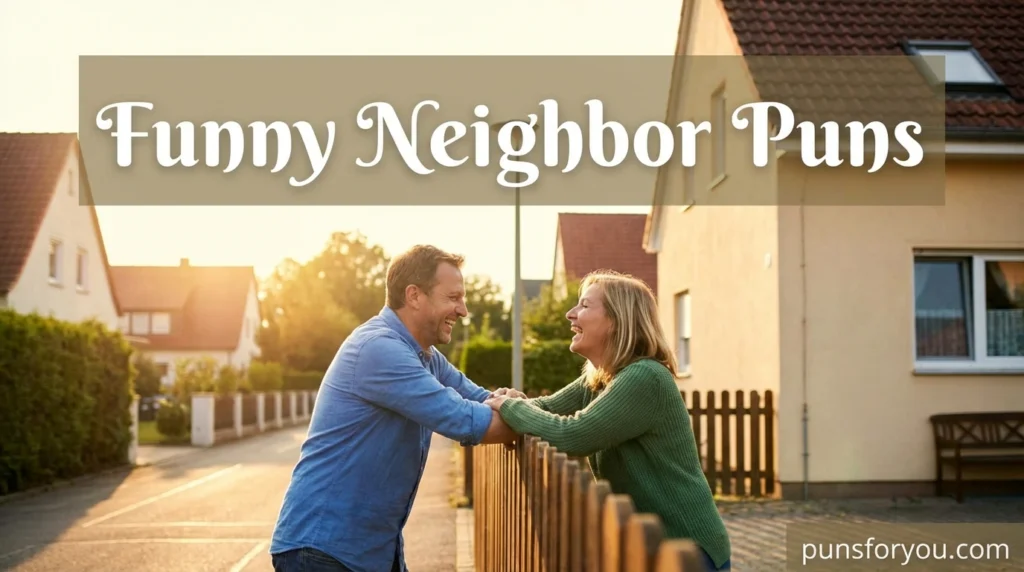 Funny Neighbor Puns