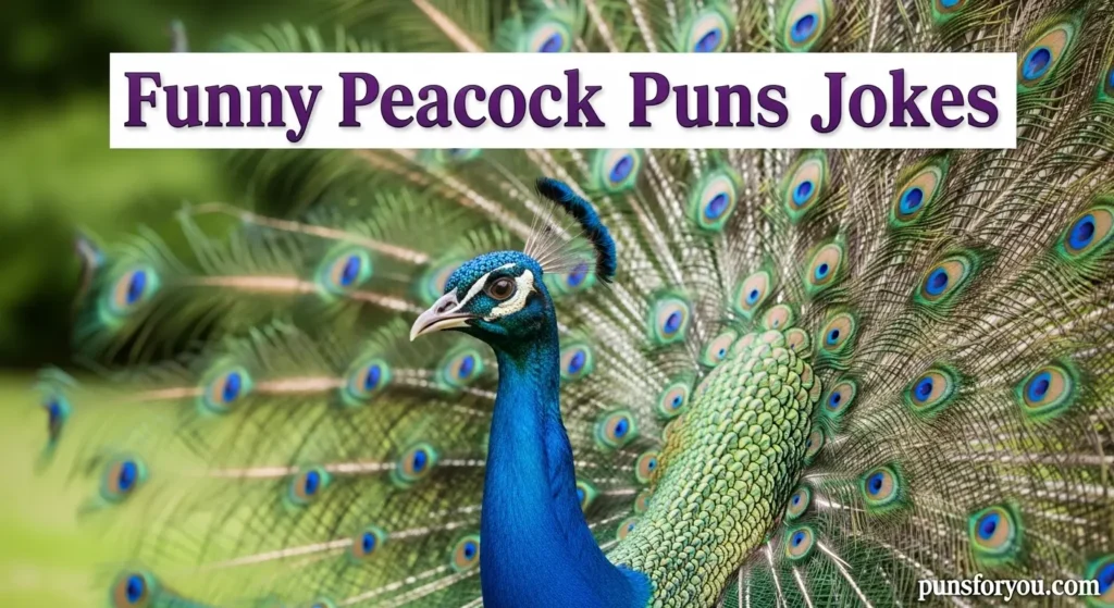 Funny Peacock Puns Jokes