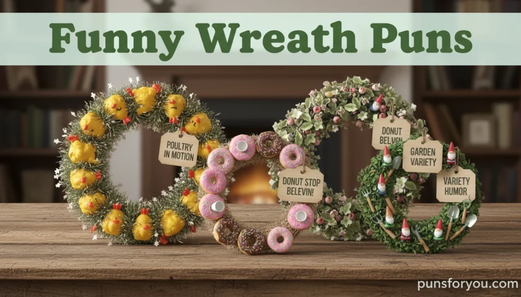 Funny Wreath Puns