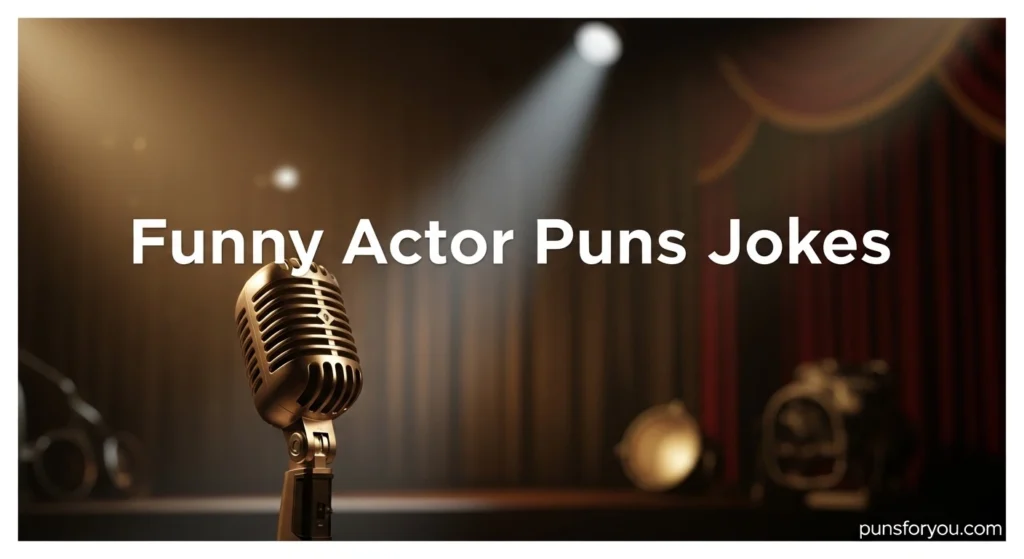 Funny Actor Puns Jokes