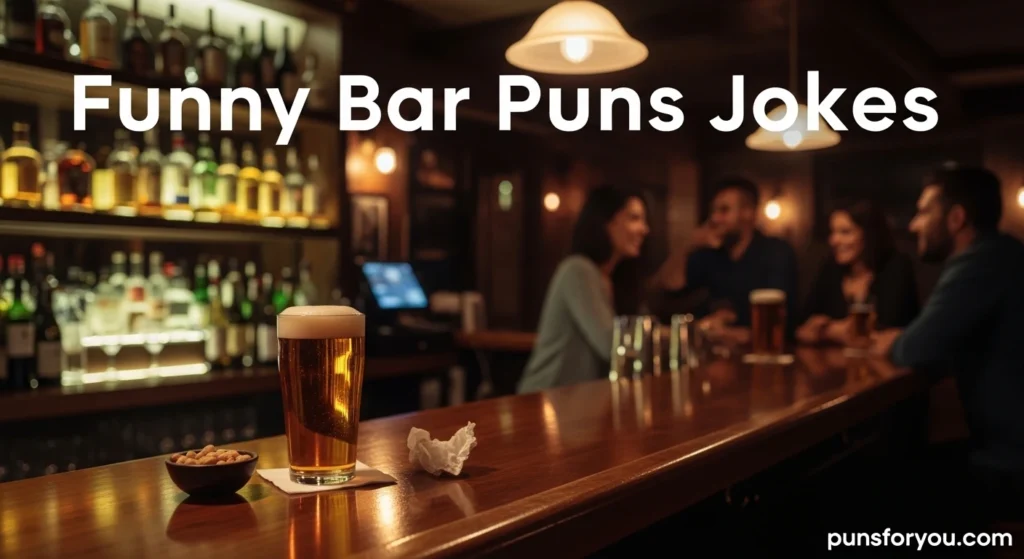 Funny Bar Puns Jokes