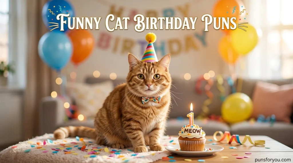 Funny Cat Birthday Puns