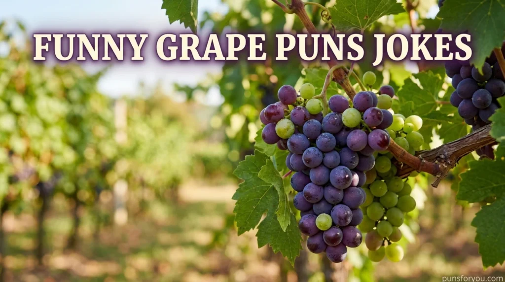Funny Grape Puns Jokes