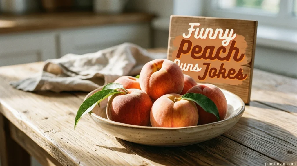Funny Peach Puns Jokes