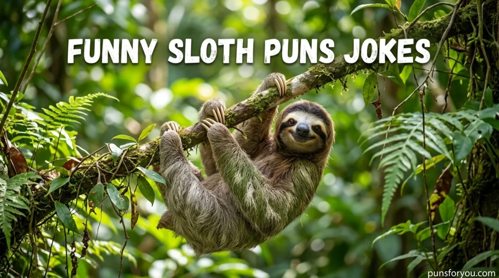 Funny Sloth Puns Jokes