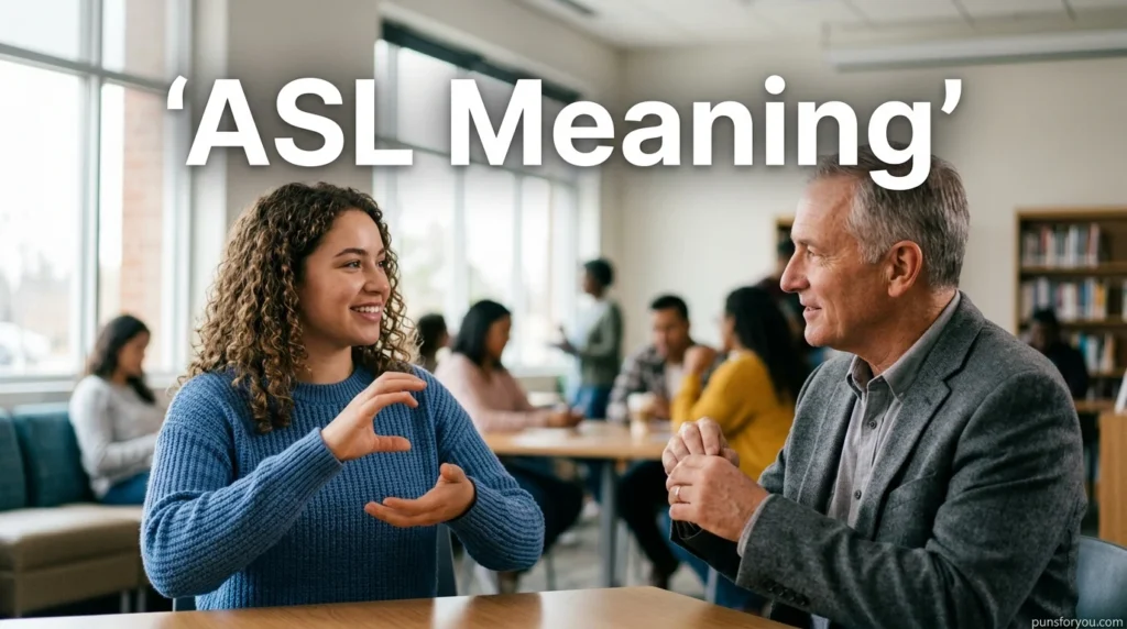 ASL Meaning