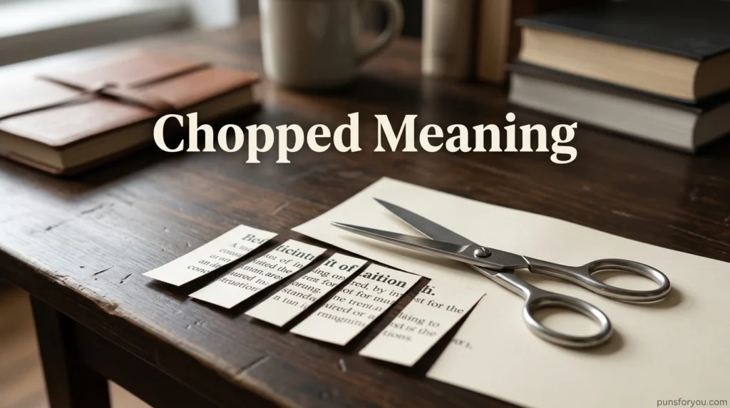 Chopped Meaning