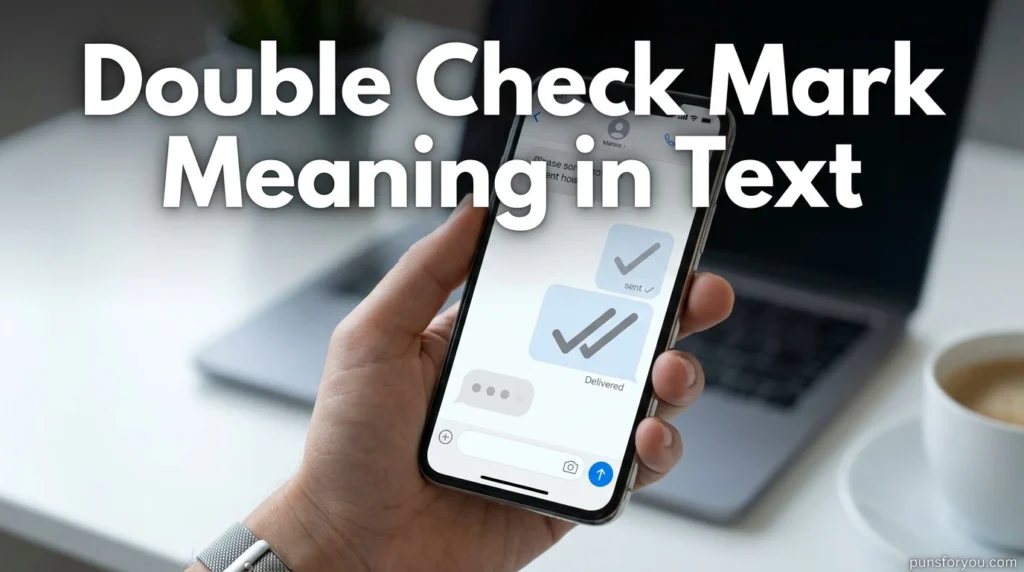 Double Check Mark Meaning in Text