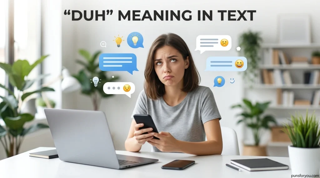 duh meaning in text