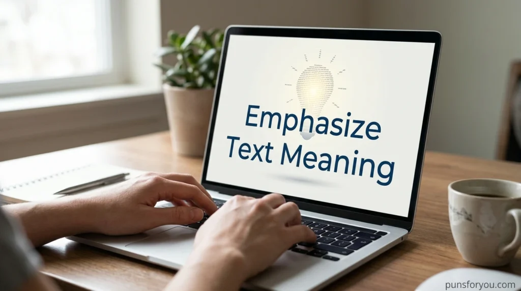 Emphasize Text Meaning