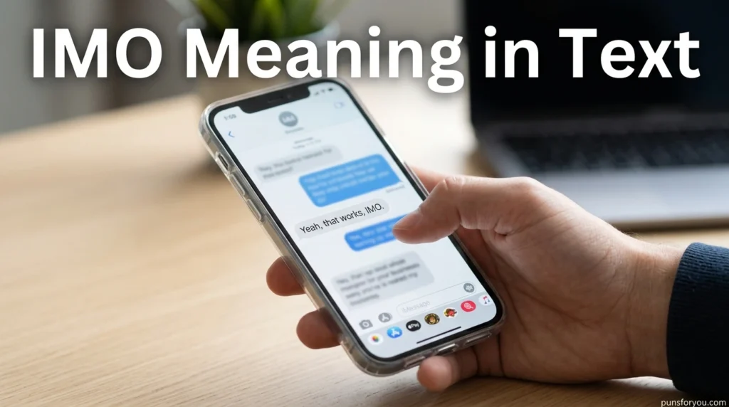 IMO Meaning in Text