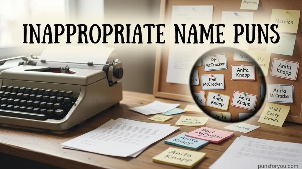 Inappropriate Name Puns