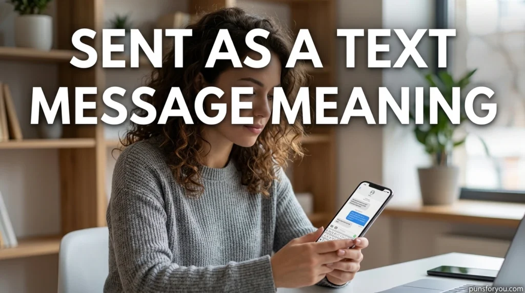 Sent as a Text Message Meaning