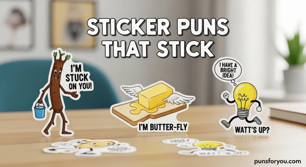 Sticker Puns That Stick
