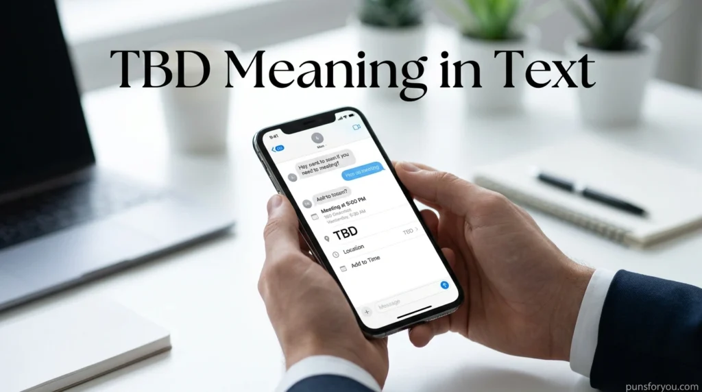 TBD Meaning in Text