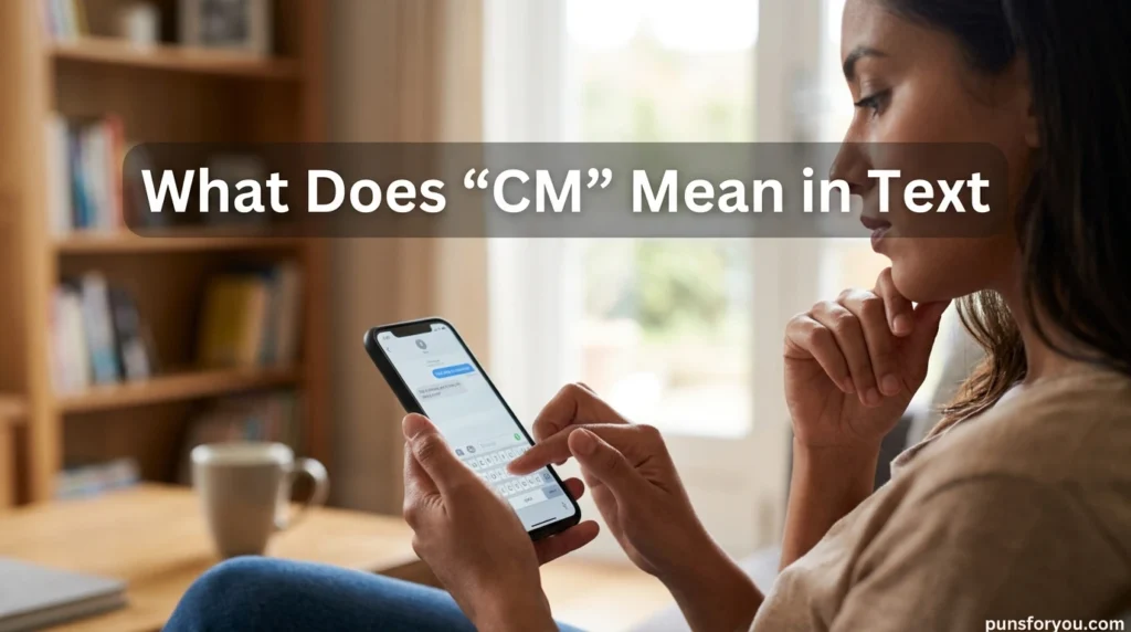 What Does “CM” Mean in Text