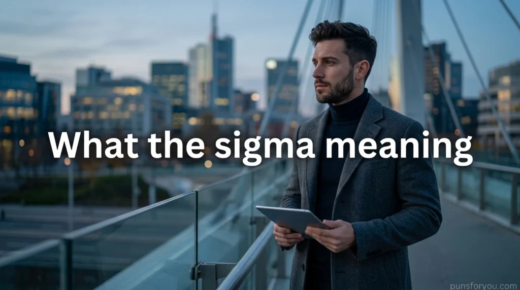 What the sigma meaning